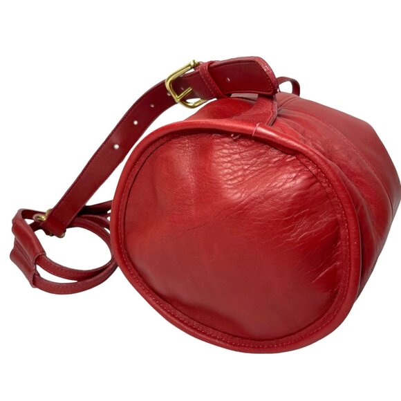 VINTAGE COACH 9984 Red Bixby Sling Bucket Bag Handbag made in USA… - Picture 5 of 10